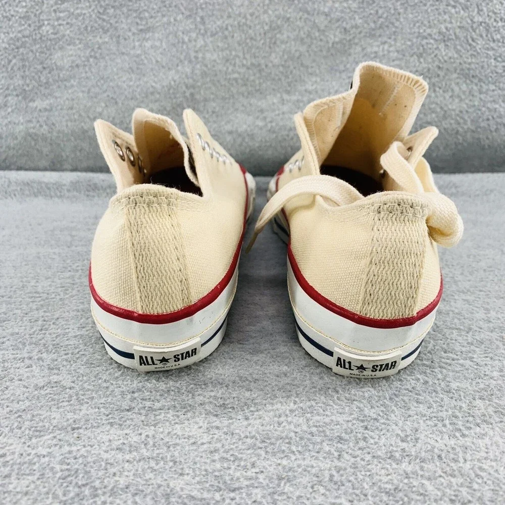 CONVERSE VINTAGE All Star Youth Size 13 Cream Sneakers Shoe Chuck Taylor Low Top